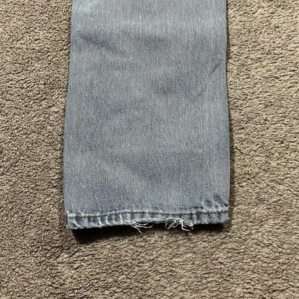 Levis 505 Jeans Mens 34x31 Light Wash Straight Fit Vintage Style USA